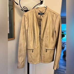 MoKa-faux leather jacket size medium.
